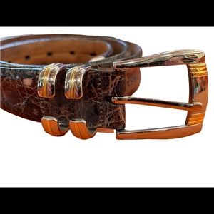 Mezlan Genuine Crocodile Brown Belt.



Shows very well with very little wear
